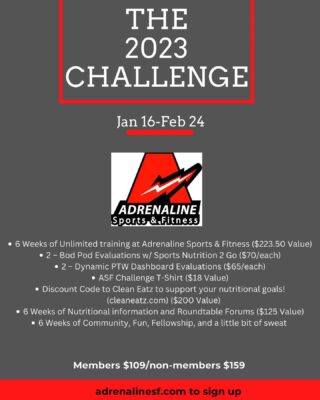 IT’S TIME! The 2023 Challenge is here! Sign up with link in bio and invite your friends. There is no better time (or price) to get started at ASF than THIS! 

We can’t wait to assist and watch all of you crush your goals this year!!